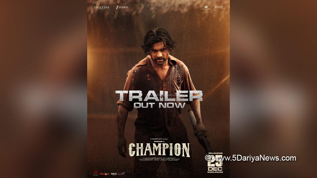 Tollywood, Entertainment, Actor, Actress, Cinema, Movie, Telugu Films, Champion, Champion Trailer, Roshan, Anaswara Rajan
