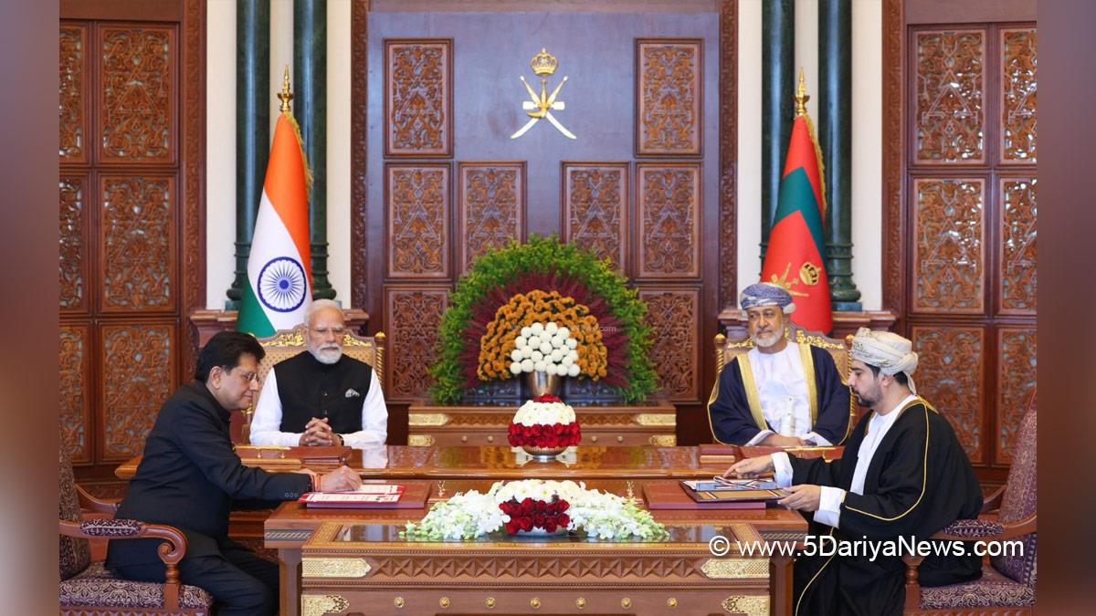 Narendra Modi, Modi, BJP, Bharatiya Janata Party, Prime Minister of India, Prime Minister, Narendra Damodardas Modi, Piyush Goyal, Haitham bin Tarik