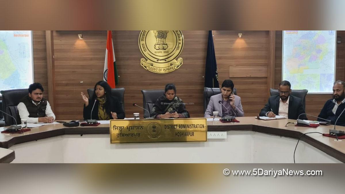 Aashika Jain, DC Hoshiarpur, Deputy Commissioner Hoshiarpur, Hoshiarpur