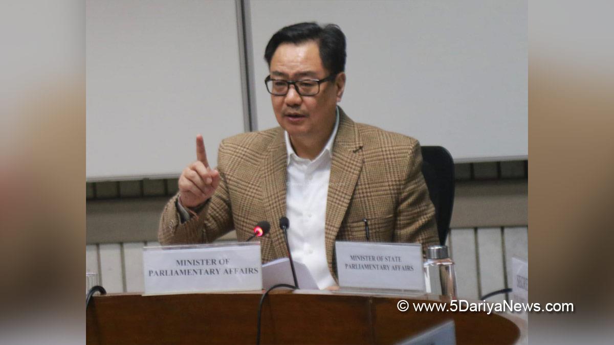 Kiren Rijiju, BJP, Bharatiya Janata Party, Union Minister of Parliamentary Affairs and Minority Affairs