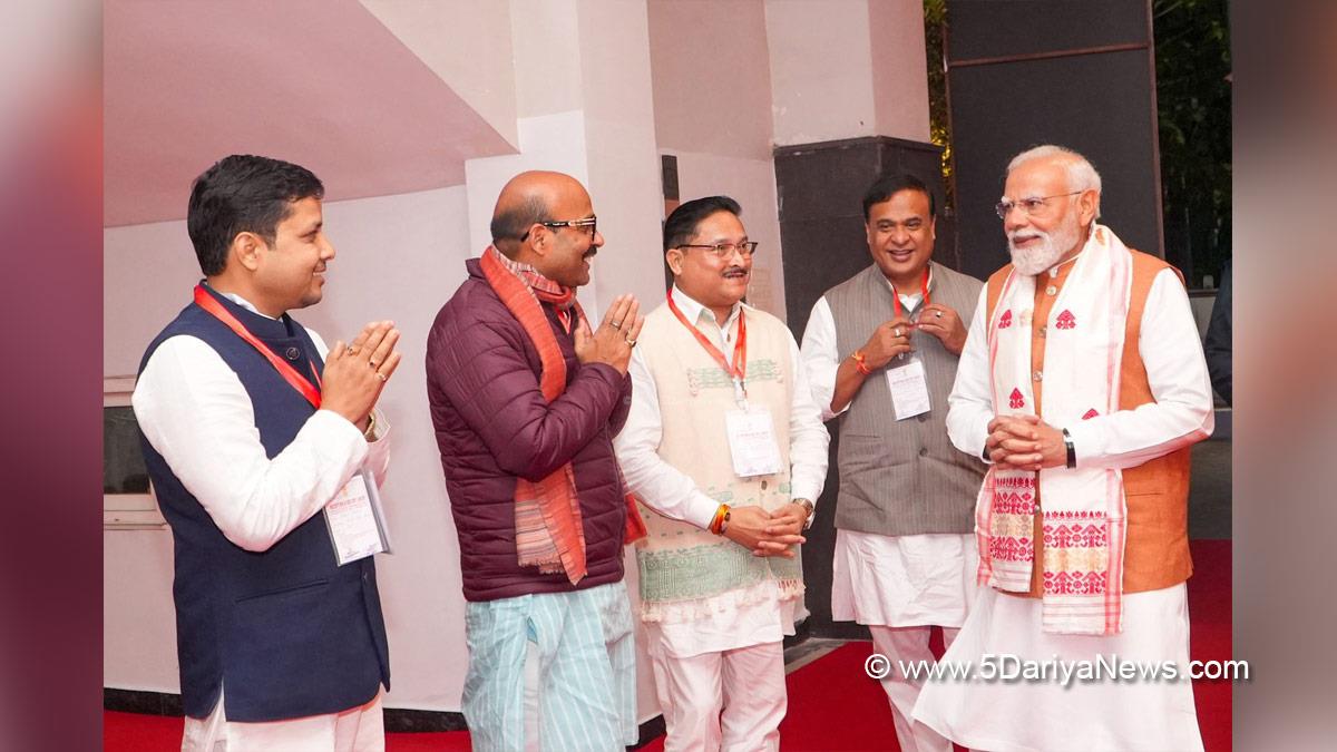 Narendra Modi, Modi, BJP, Bharatiya Janata Party, Prime Minister of India, Prime Minister, Narendra Damodardas Modi, Himanta Biswa Sarma, Guwahati, Assam, Chief Minister of Assam