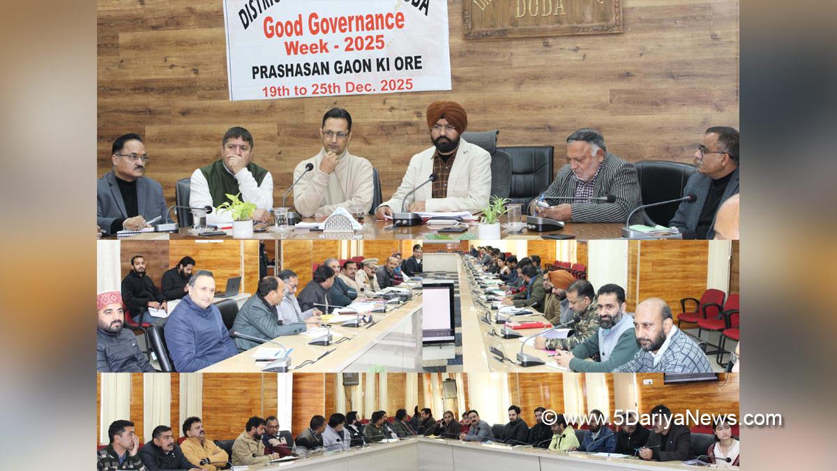 Harvinder Singh, Doda, Deputy Commissioner Doda, Kashmir, Jammu And Kashmir, Jammu, District Administration Doda, Good Governance Week 2025