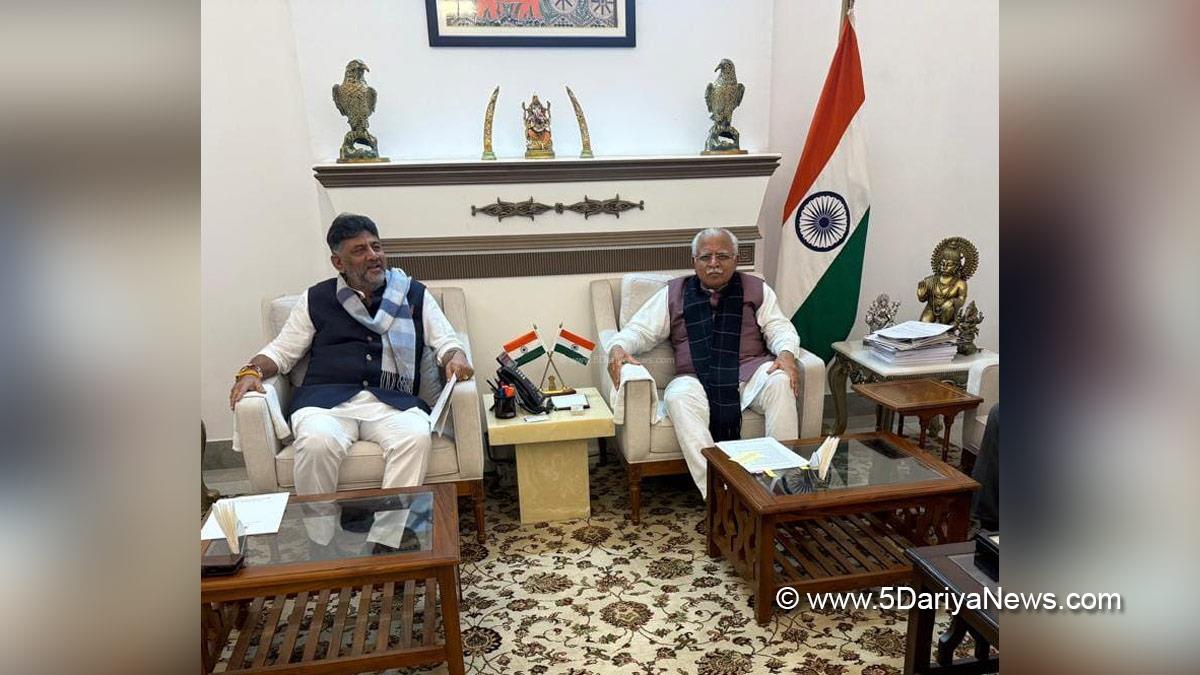 Manohar Lal Khattar, Union Minister of Power and Minister of Housing and Urban Affairs, Ministry of Power and Minister of Housing and Urban Affairs, BJP, Bharatiya Janata Party, DK Shivakumar