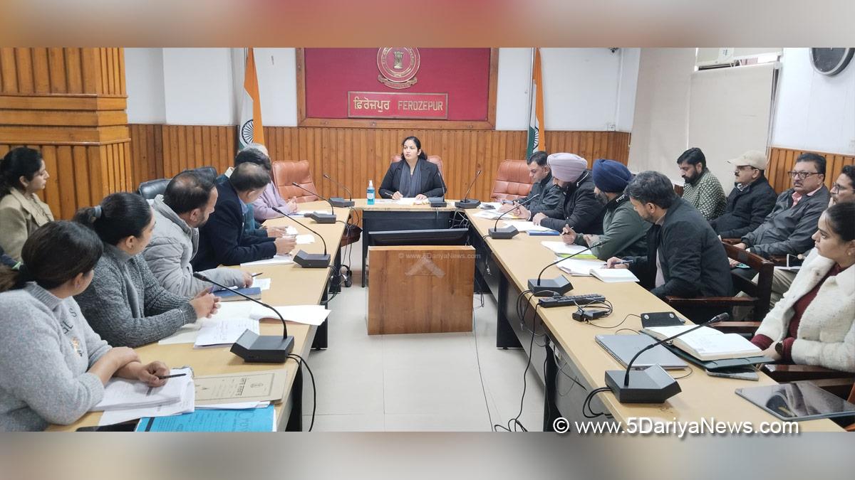 Deepshikha Sharma, DC Ferozepur, Deputy Commissioner Ferozepur, Ferozepur
