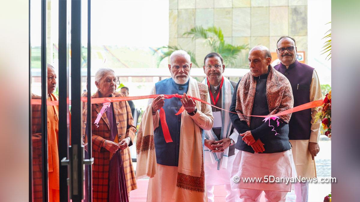 Narendra Modi, Modi, BJP, Bharatiya Janata Party, Prime Minister of India, Prime Minister, Narendra Damodardas Modi, Rajnath Singh, Union Defence Minister, Defence Minister of India, Yogi Adityanath, Chief Minister of Uttar Pradesh, Pankaj Chaudhary, Rashtra Prerna Sthal