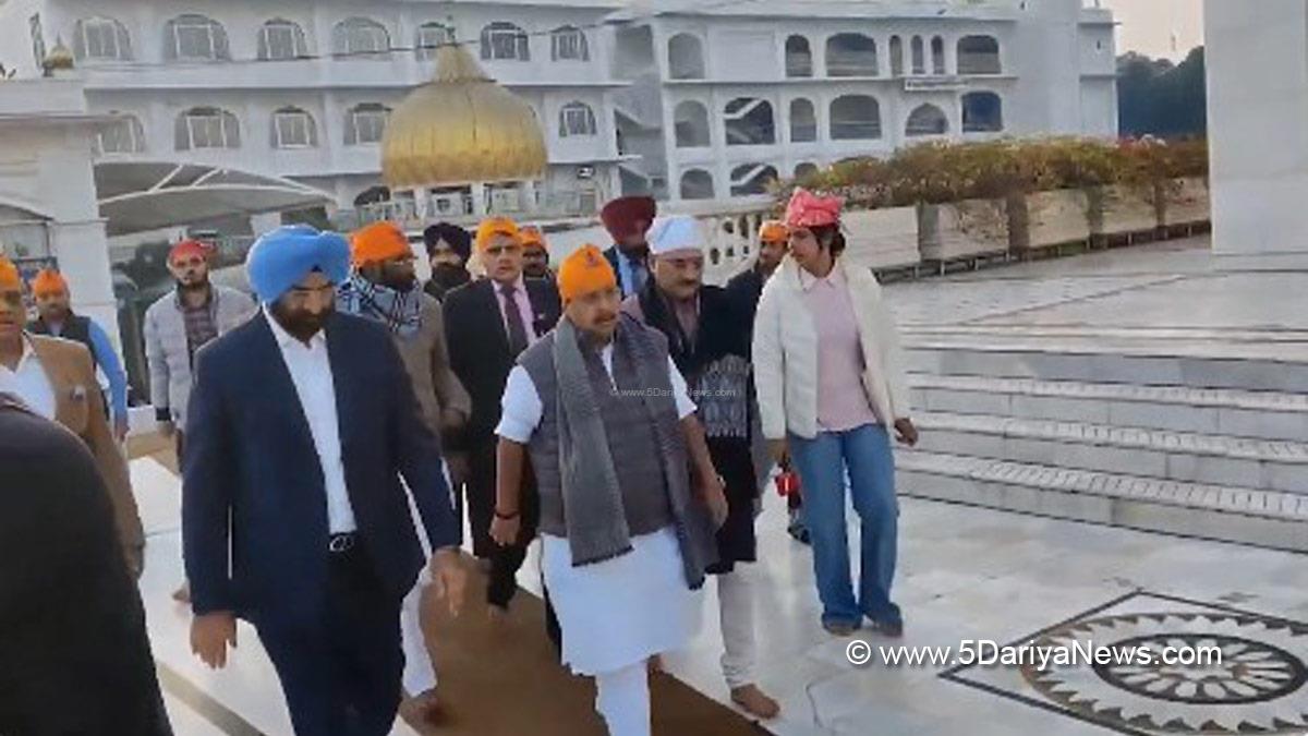 Nitin Nabin, BJP, Bharatiya Janata Party, Manjinder Singh Sirsa, Gurdwara Bangla Sahib