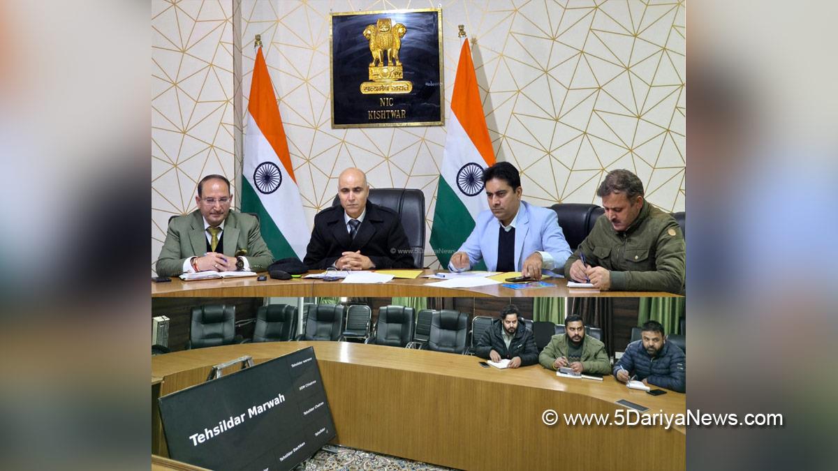 Pankaj Kumar Sharma, Kishtwar, DC Kishtwar, Deputy Commissioner Kishtwar, Kashmir, Jammu And Kashmir, Jammu, District Administration Kishtwar, Digital India Land Records Modernization Programme, DILRMP