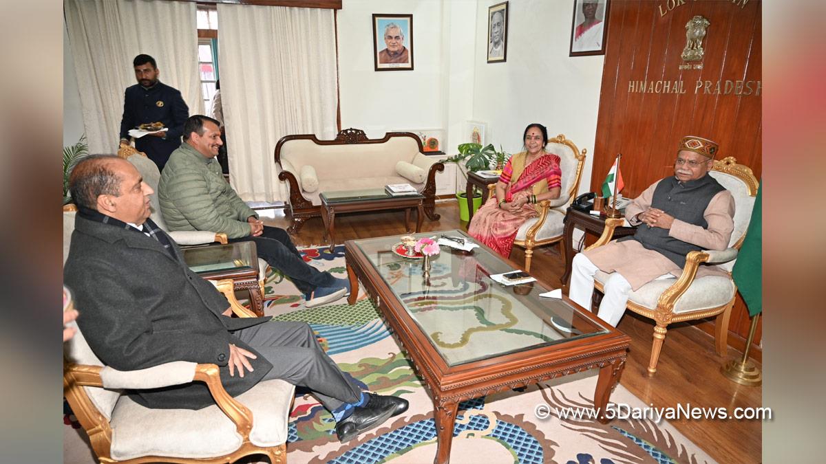 Jai Ram Thakur, Himachal Pradesh, Himachal, Bharatiya Janata Party, BJP, BJP Himachal, Shimla, BJP Himachal Pradesh, Shiv Pratap Shukla, Raj Bhawan