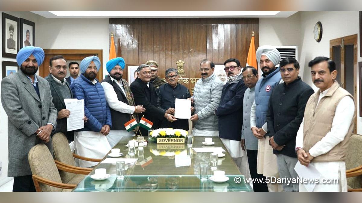 Gulab Chand Kataria, Governor of Punjab, Punjab Governor, Punjab Raj Bhavan, Vineet Joshi, Bharatiya Janata Party, BJP, BJP Punjab, Ashwani Sharma, Manoranjan Kalia, Shwait Malik, Som Prakash, Dr Subhash Sharma, Parminder Singh Brar, Kewal Singh Dhillon, Fateh Jang Singh Bajwa, Ranjit Singh Gill