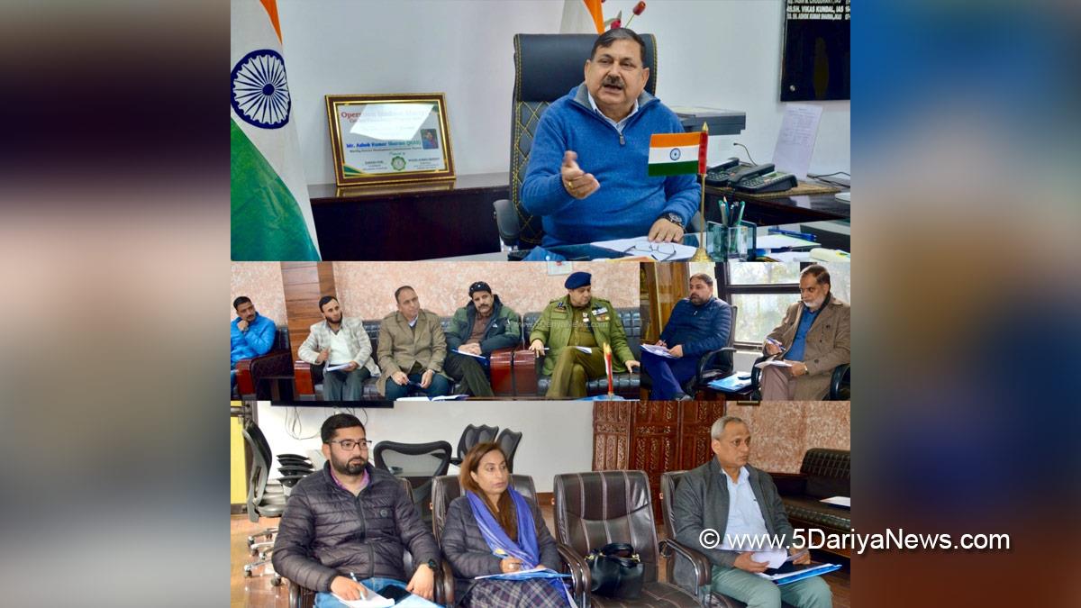 Ashok Kumar Sharma, Poonch, Deputy Commissioner Poonch, Kashmir, Jammu And Kashmir, Jammu, District Administration Poonch, District Level Advisory Committee, DLAC