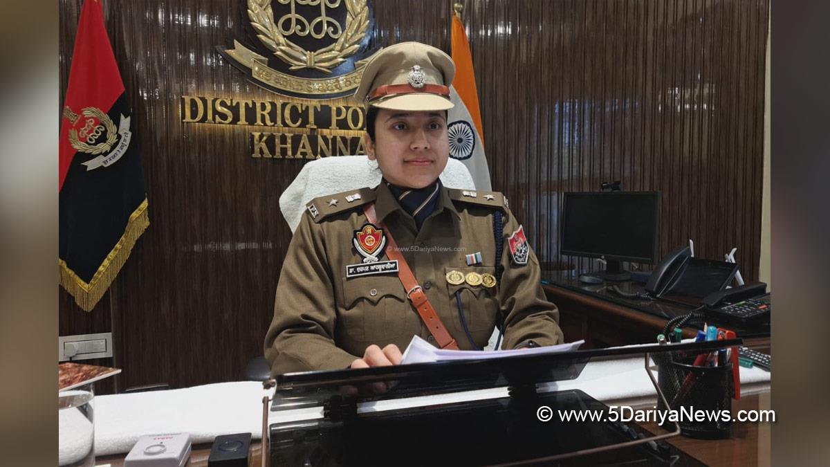 Dr Darpan Ahluwalia, Senior Superintendent of Police, Police, Punjab Police, Khanna 