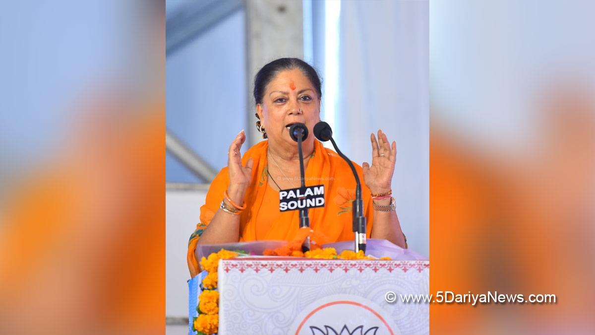 Vasundhara Raje, Jaipur, Rajasthan, BJP, Bharatiya Janata Party, BJP Rajasthan