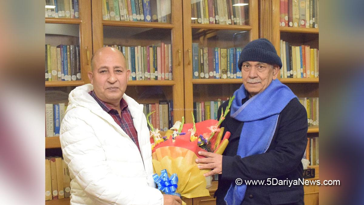 Manoj Sinha, Lieutenant Governor JK, Raj Bhavan, Jammu, Srinagar, Kashmir, Jammu And Kashmir, GM Shaheen