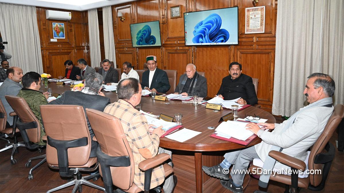 Sukhvinder Singh Sukhu, Thakur Sukhvinder Singh Sukhu, Himachal Pradesh, Himachal, Congress, Indian National Congress, Himachal Congress, Shimla, Chief Minister of Himachal Pradesh, Cabinet Decisions Himachal