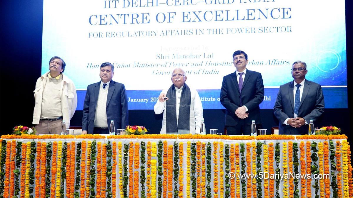 Manohar Lal Khattar, Union Minister of Power and Minister of Housing and Urban Affairs, Ministry of Power and Minister of Housing and Urban Affairs, BJP, Bharatiya Janata Party