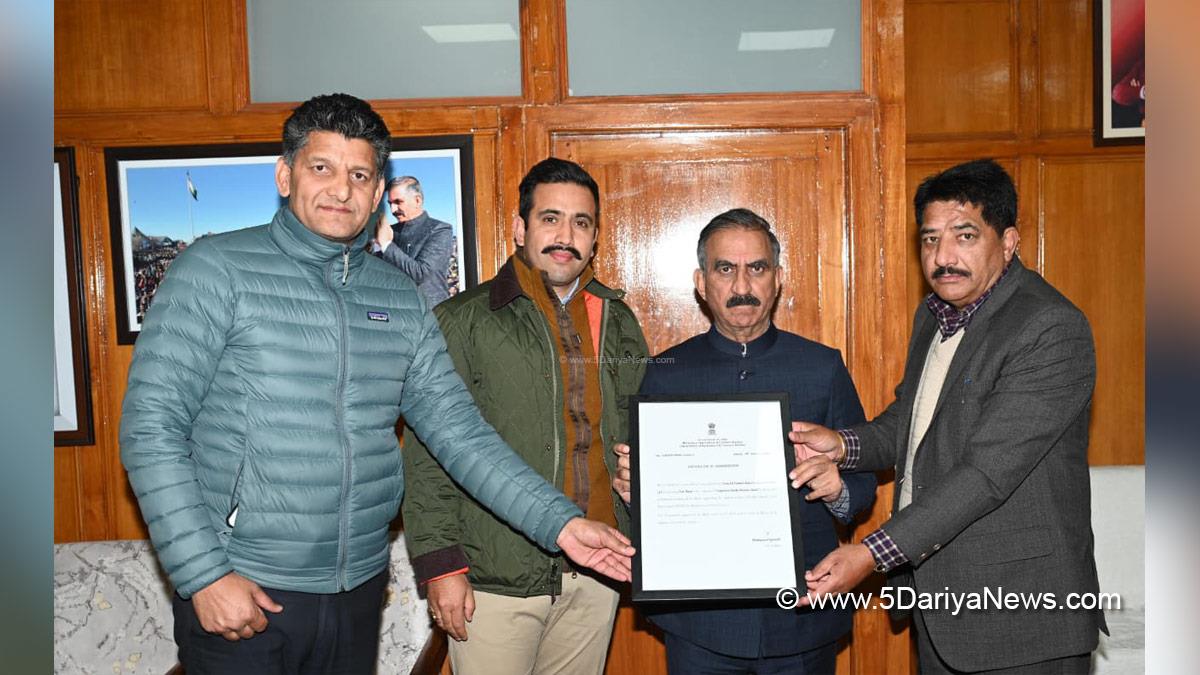 Sukhvinder Singh Sukhu, Thakur Sukhvinder Singh Sukhu, Himachal Pradesh, Himachal, Congress, Indian National Congress, Himachal Congress, Shimla, Chief Minister of Himachal Pradesh, Vikramaditya Singh