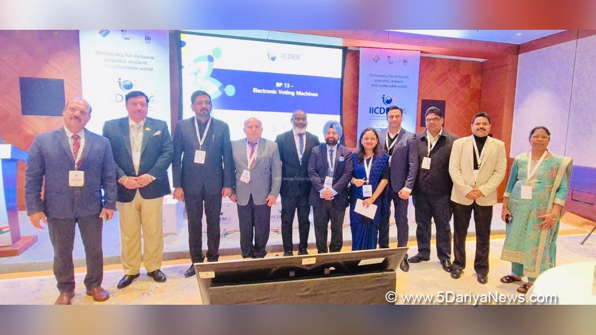 M Naik, Chief Electoral Officer, UT Chandigarh, Chandigarh, India International Conference on Democracy and Election Management, IICDEM 2026, Electronic Voting Machines, EVM