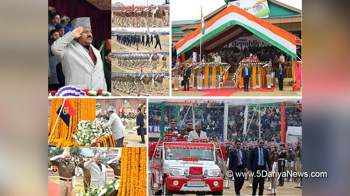 Surinder Kumar Choudhary, Jammu and Kashmir National Conference, National Conference, Kashmir, Jammu And Kashmir, Jammu, Republic Day, Republic Day 2026, 77th Republic Day, National Flag