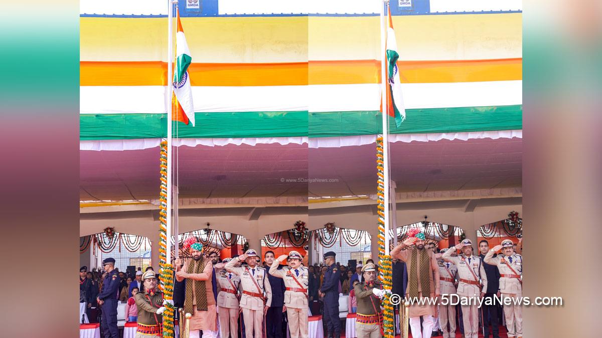 Nayab Singh Saini, Haryana, Bharatiya Janata Party, BJP, Haryana Chief Minister, Chief Minister of Haryana, BJP Haryana, Republic Day, Republic Day 2026, 77th Republic Day, National Flag