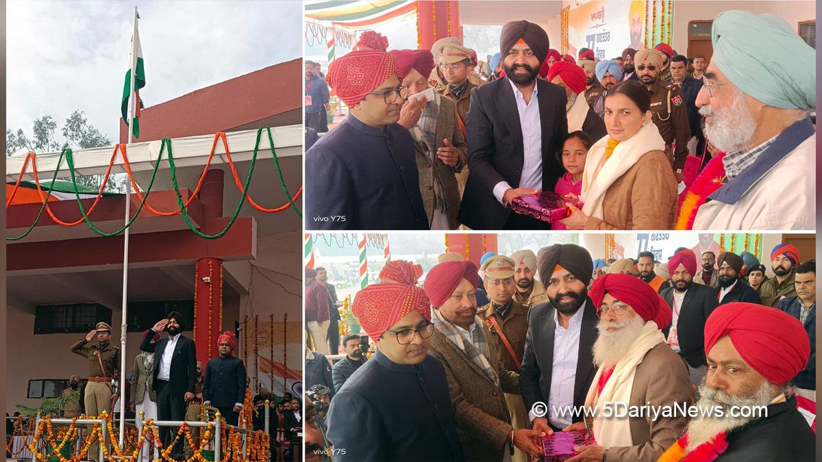 Laljit Singh Bhullar, AAP, Aam Aadmi Party, Aam Aadmi Party Punjab, AAP Punjab, Government of Punjab, Punjab Government, 77th Republic Day, Republic Day of India, Republic Day 2026, Republic Day Parade 2026, National flag