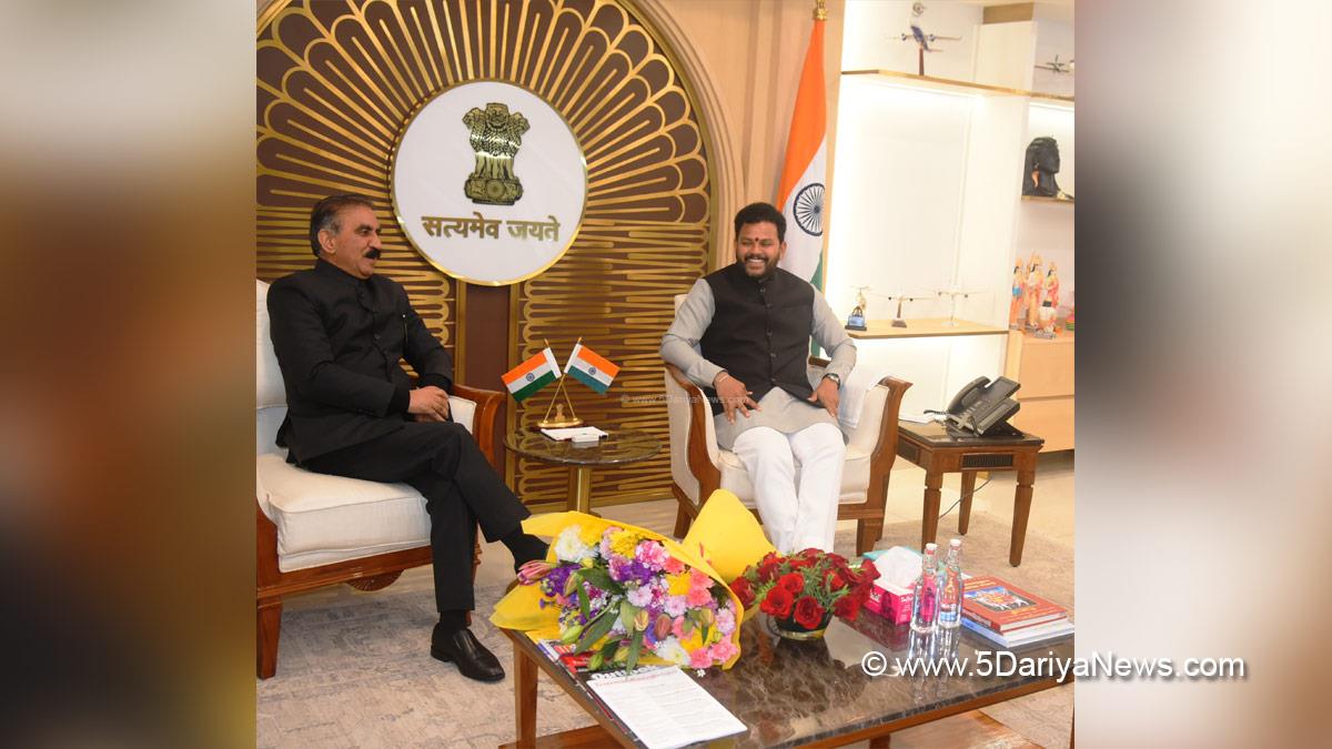 Sukhvinder Singh Sukhu, Thakur Sukhvinder Singh Sukhu, Himachal Pradesh, Himachal, Congress, Indian National Congress, Himachal Congress, Shimla, Chief Minister of Himachal Pradesh, Kinjarapu Rammohan Naidu
