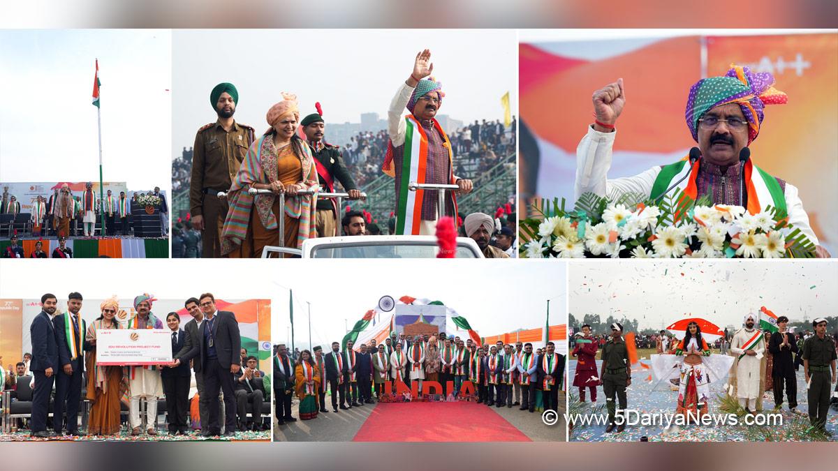 Lovely Professional University, Jalandhar, Phagwara, LPU, LPU Campus, Ashok Mittal, Rashmi Mittal, 77th Republic Day, Republic Day of India, Republic Day 2026, Republic Day Parade 2026, National flag