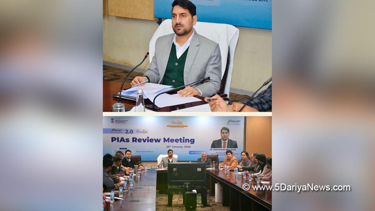 Mohammad Aijaz Asad, Secretary RDD, Jammu, Kashmir, Srinagar, Jammu And Kashmir