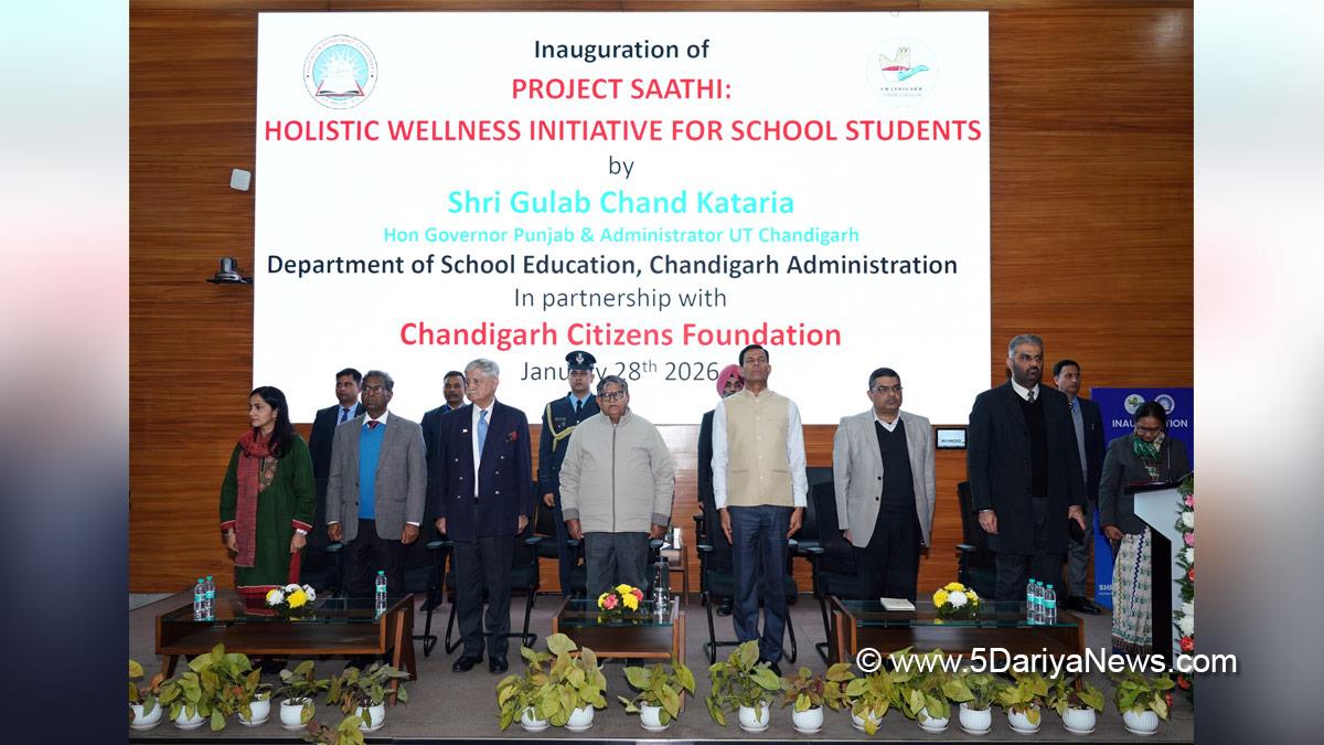Gulab Chand Kataria, Governor of Punjab, Punjab Governor, Punjab Raj Bhavan, H Rajesh Prasad, Chief Secretary, Chief Secretary Chandigarh, UT Chandigarh, Mandip Singh Brar, Prerna Puri