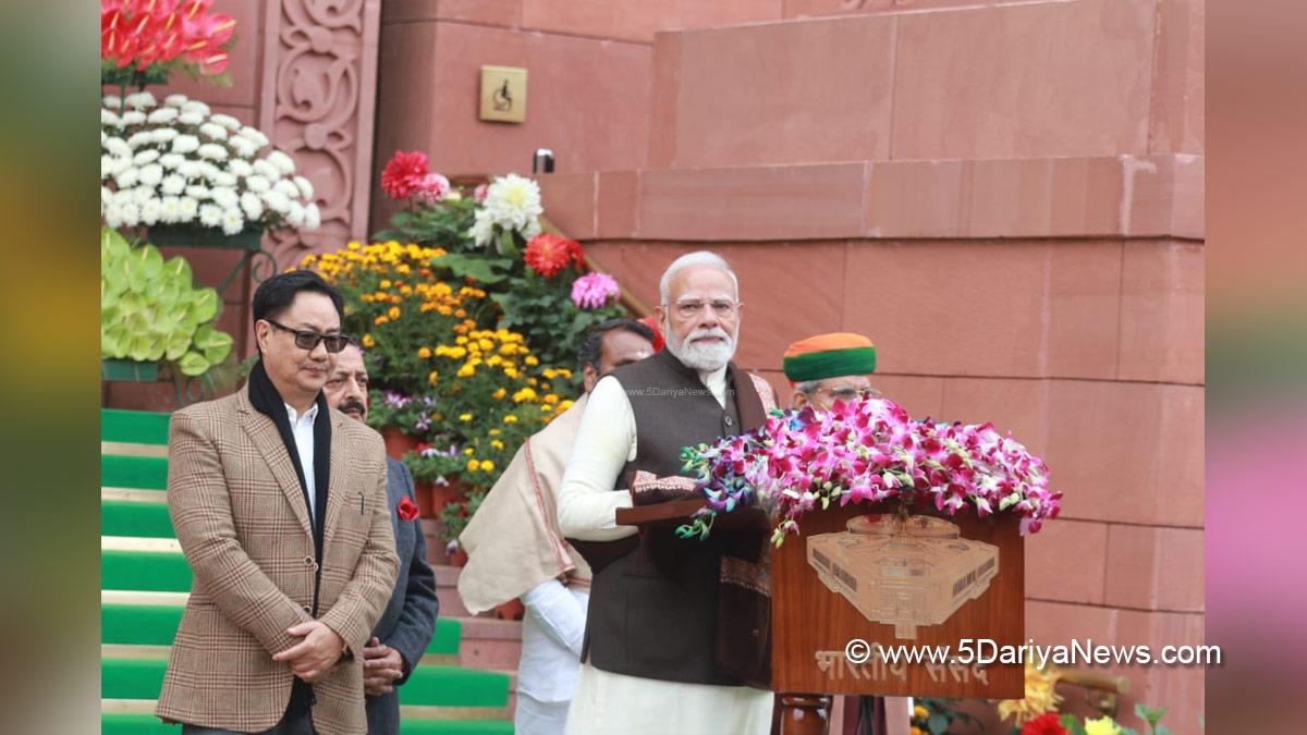 Narendra Modi, Arjun Ram Meghwal, Dr Jitendra Singh, Kiren Rijiju, Dr Loganathan Murugan