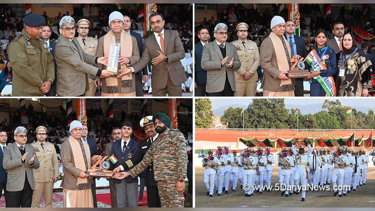 Manoj Sinha, Lieutenant Governor JK, Raj Bhavan, Jammu, Srinagar, Kashmir, Jammu And Kashmir, Atal Dulloo, Ramesh Kumar, Republic Day, Republic Day 2026, 77th Republic Day