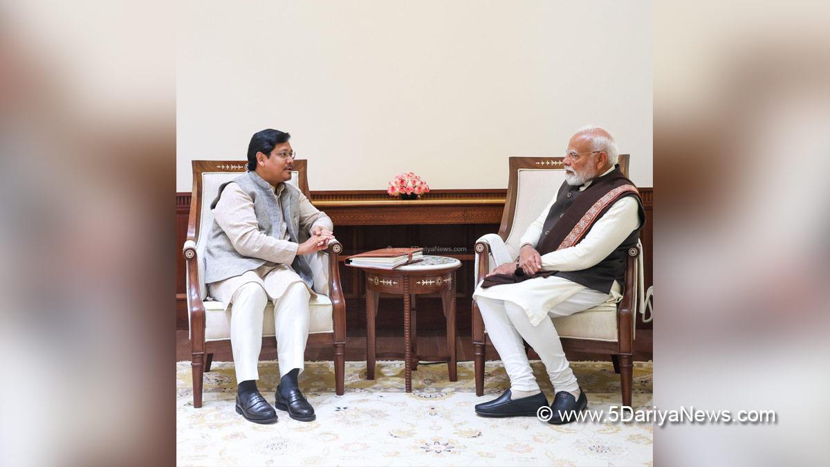 Narendra Modi, Modi, BJP, Bharatiya Janata Party, Prime Minister of India, Prime Minister, Narendra Damodardas Modi, Conrad Kongkal Sangma, Conrad Sangma, Chief Minister of Meghalaya, Meghalaya, National Peoples Party