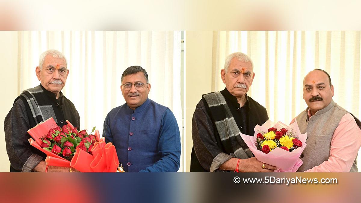Manoj Sinha, Lieutenant Governor JK, Raj Bhavan, Jammu, Srinagar, Kashmir, Jammu And Kashmir, Vibodh Gupta, Munish Sharma