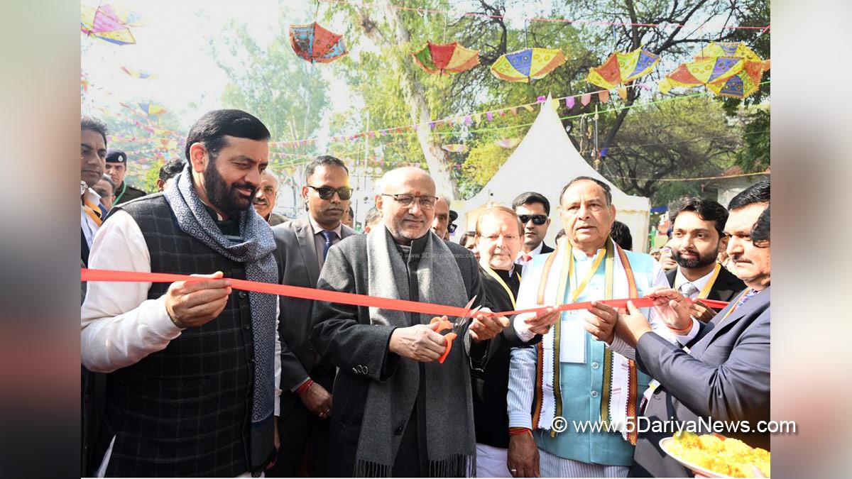 Nayab Singh Saini, Haryana, Bharatiya Janata Party, BJP, Haryana Chief Minister, Chief Minister of Haryana, BJP Haryana, Dr Arvind Kumar Sharma, CP Radhakrishnan, Chandrapuram Ponnusami Radhakrishnan, Vice President of India, Krishan Pal Gurjar, Mohan Lal Badoli, 39th Surajkund International Crafts Mela 2025, Surajkund International Crafts Mela, Surajkund Mela, Surajkund, Faridabad, Haryana