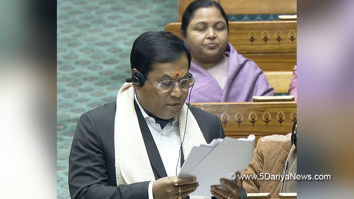 Sarbananda Sonowal, BJP, Bharatiya Janata Party, Union Minister of Ports Shipping and Waterways, Ministry of Ports Shipping and Waterways