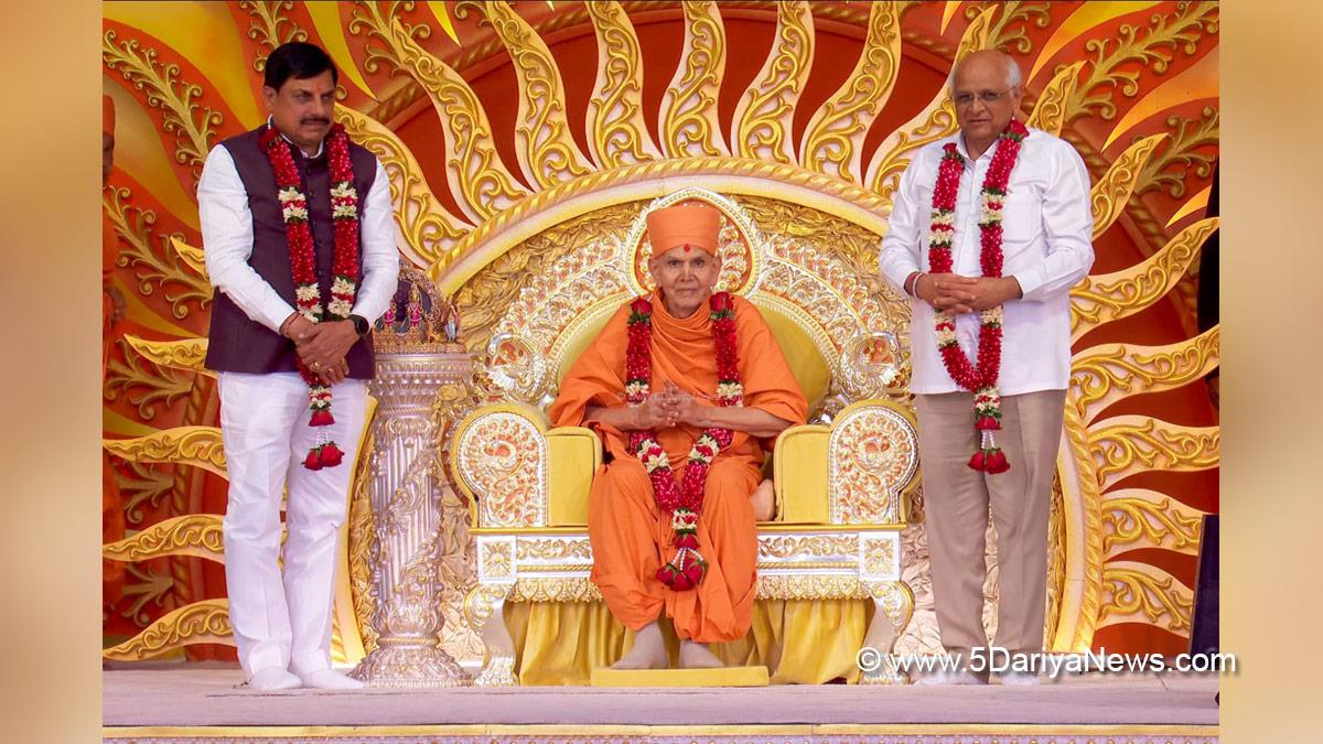 Bhupendra Patel, Bhupendrabhai Rajnikantbhai Patel, Chief Minister of Gujarat, BJP, Bharatiya Janata Party, Vadodara, Gujarat, Dr Mohan Yadav, Mohan Yadav, Chief Minister of Madhya Pradesh