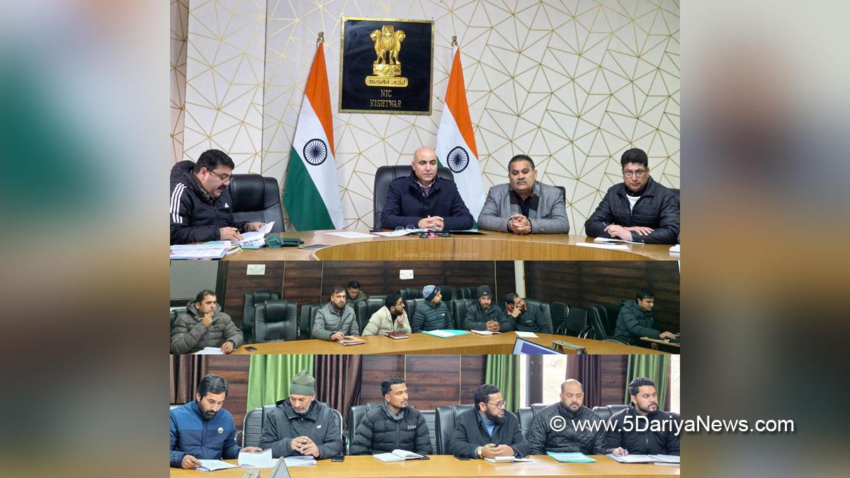 Pankaj Kumar Sharma, Kishtwar, DC Kishtwar, Deputy Commissioner Kishtwar, Kashmir, Jammu And Kashmir, Jammu, District Administration Kishtwar, District Level Cooperative Development Committee, DLCDC