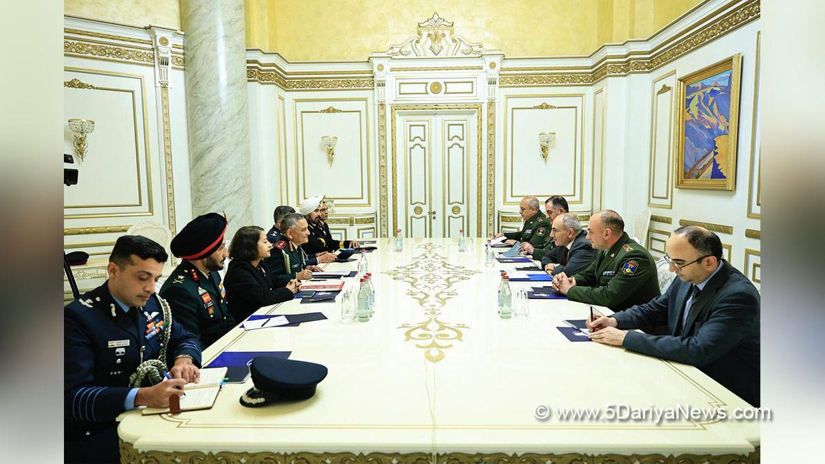 Military, Indian Army, General Anil Chauhan, Chief of Defence Staff, CDS, Nikol Pashinyan, Armenian Prime Minister