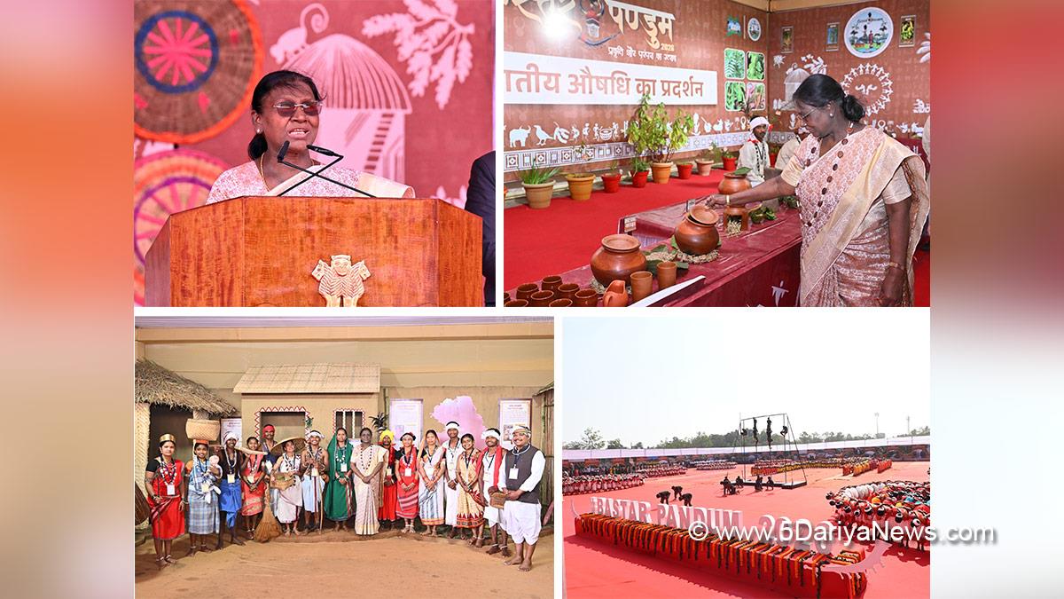 Droupadi Murmu, President of India, President, Indian President, Rashtrapati, Bastar Pandum 2026