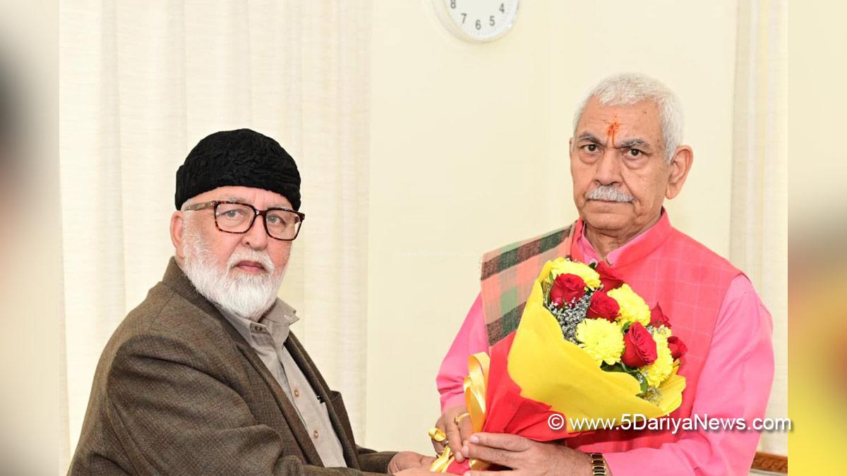 Manoj Sinha, Lieutenant Governor JK, Raj Bhavan, Jammu, Srinagar, Kashmir, Jammu And Kashmir, Abdul Majid Wani