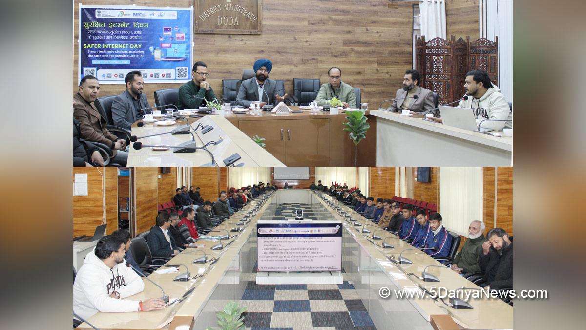 Harvinder Singh, Doda, Deputy Commissioner Doda, Kashmir, Jammu And Kashmir, Jammu, District Administration Doda, Safer Internet Day, Safer Internet Day 2026