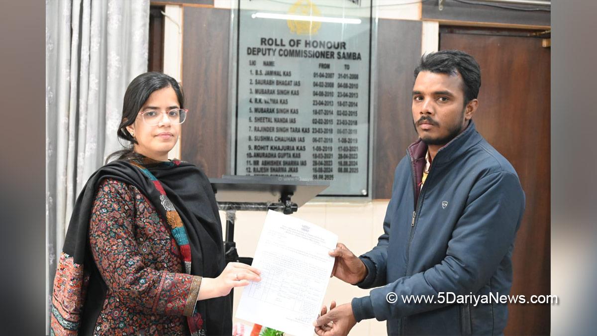 Ayushi Sudan, Samba, Deputy Commissioner Samba, Kashmir, Jammu And Kashmir, Jammu, District Administration Samba