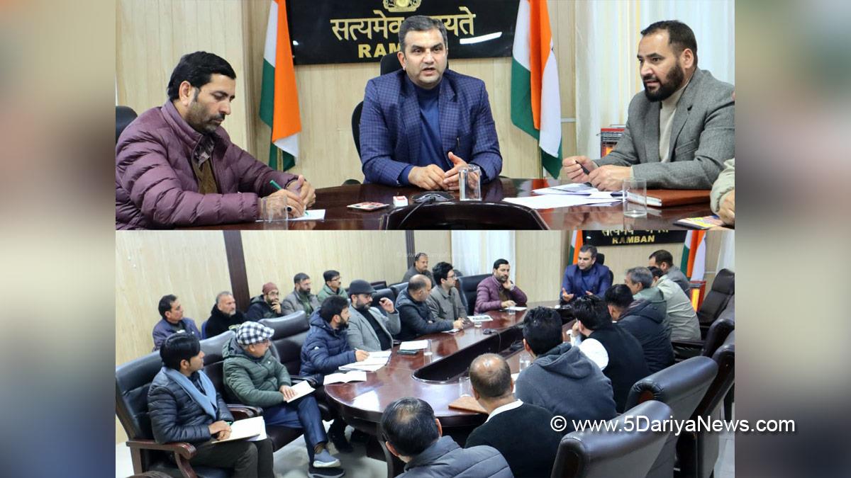 Mohammad Alyas Khan, Ramban, Deputy Commissioner Ramban, Kashmir, Jammu And Kashmir, Jammu, District Administration Ramban, Aspirational Blocks Programme, ABP, Holistic Agriculture Development Programme, HADP