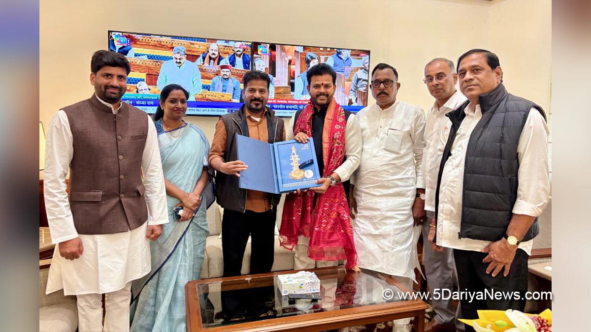 A Revanth Reddy, Anumula Revanth Reddy, Revanth Reddy, Telangana, Chief Minister of Telangana, Indian National Congress, Congress, All India Congress Committee, Kinjarapu Rammohan Naidu, Kinjarapu Ram Mohan Naidu, Ram Mohan Naidu