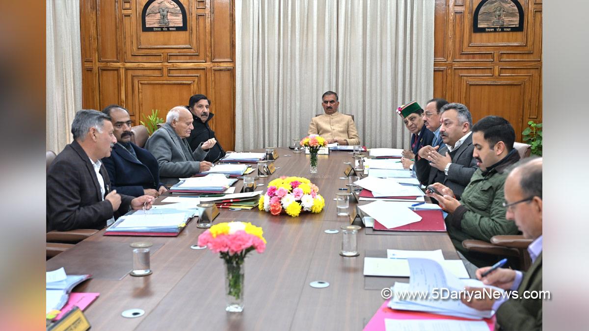 Sukhvinder Singh Sukhu, Thakur Sukhvinder Singh Sukhu, Himachal Pradesh, Himachal, Congress, Indian National Congress, Himachal Congress, Shimla, Chief Minister of Himachal Pradesh, Cabinet Decisions Himachal