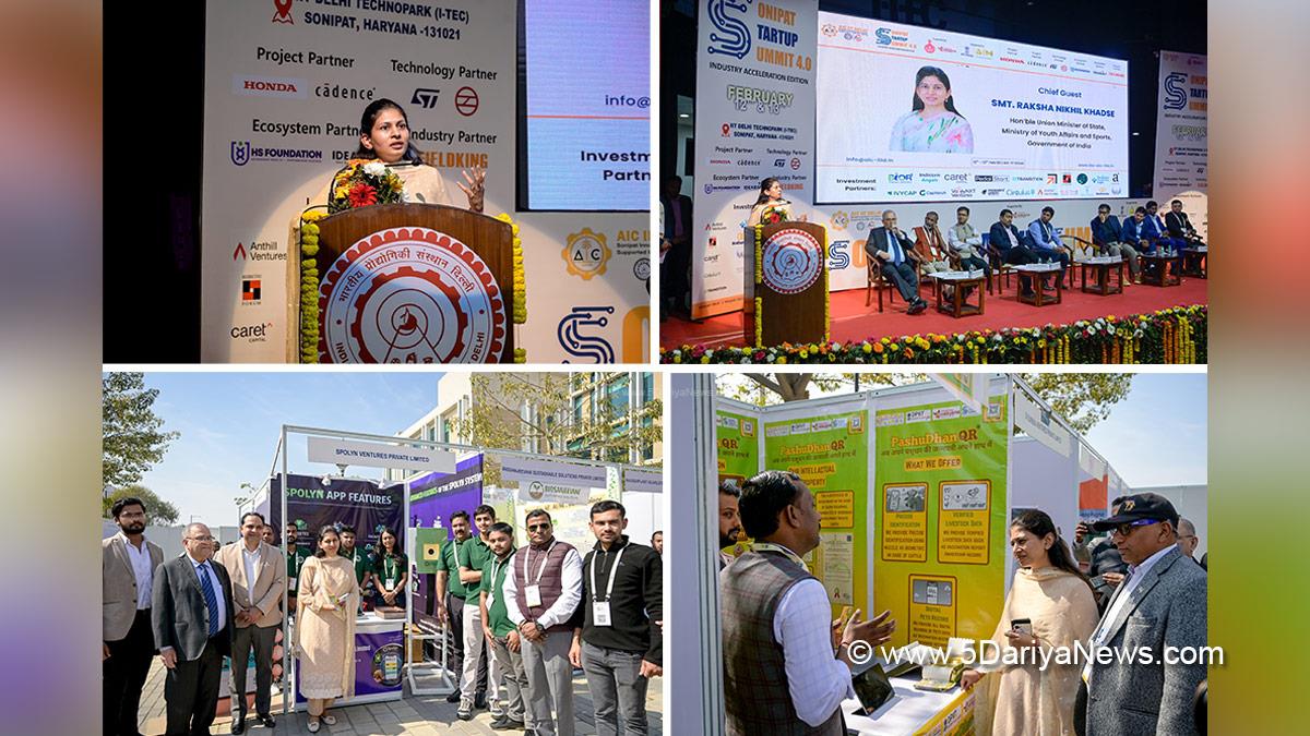 Raksha Nikhil Khadse, Raksha Khadse, Bharatiya Janata Party, BJP, Sonipat Startup Summit, Sonipat Startup Summit 4