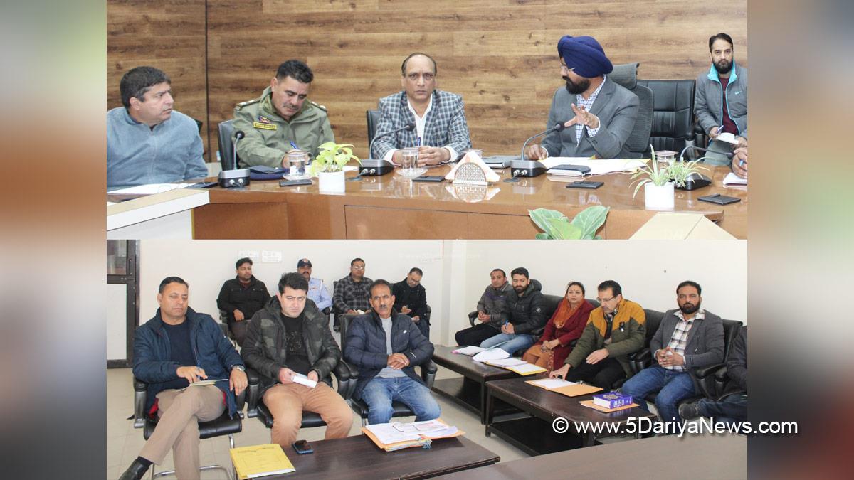 Harvinder Singh, Doda, Deputy Commissioner Doda, Kashmir, Jammu And Kashmir, Jammu, District Administration Doda, District Level Advisory Committee, DLAC