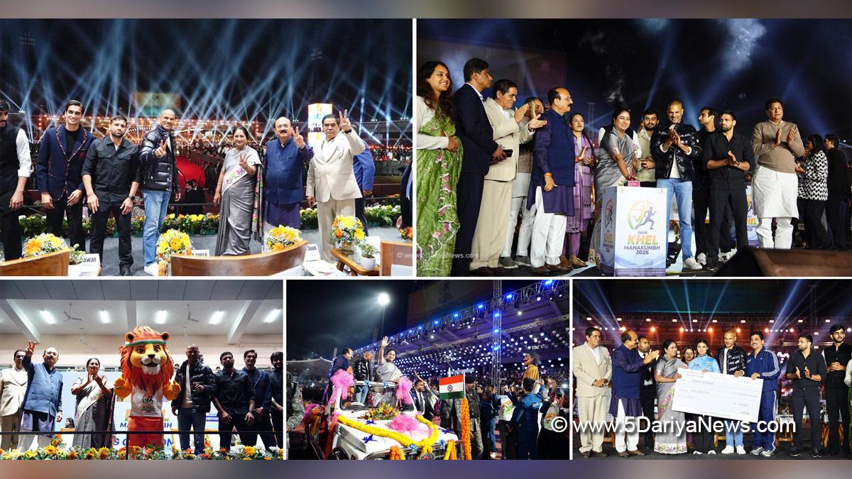 Rekha Gupta, Bharatiya Janata Party, BJP, BJP Delhi, Chief Minister of Delhi, Delhi CM, Ashish Sood, Shikhar Dhawan, Khelo Delhi Delhi Khel Mahakumbh