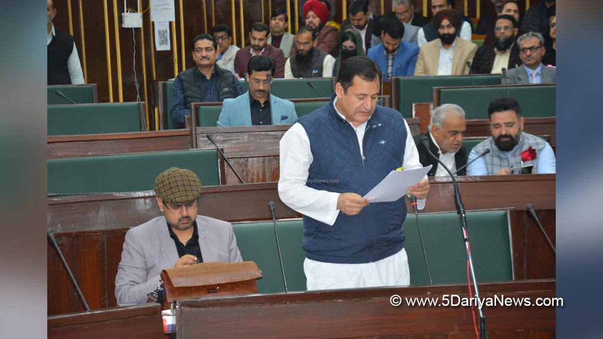 Javid Ahmad Dar, Javid Dar, Jammu and Kashmir National Conference, National Conference, Kashmir, Jammu And Kashmir, Jammu, Jammu and Kashmir Vidhan Sabha, JK Vidhan Sabha, Budget Session 2026