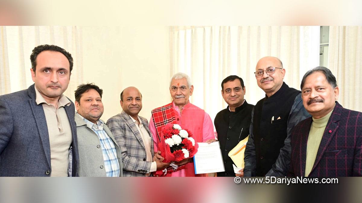 Manoj Sinha, Lieutenant Governor JK, Raj Bhavan, Jammu, Srinagar, Kashmir, Jammu And Kashmir, Dr Sanjay Bansal