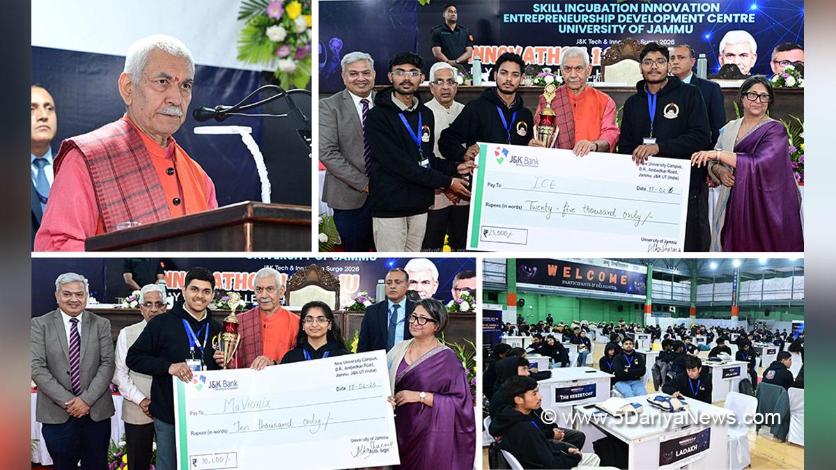 Manoj Sinha, Lieutenant Governor JK, Raj Bhavan, Jammu, Srinagar, Kashmir, Jammu And Kashmir, Jammu University
